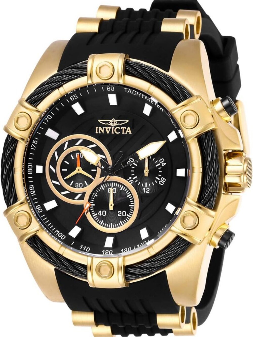 Stylish Men's Black Analog Quartz Watch with Bold Design and Durable Build
